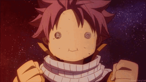 a cartoon character with a scarf around his neck is making a funny face