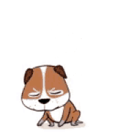 a cartoon squirrel is standing on its hind legs and holding its tail up .