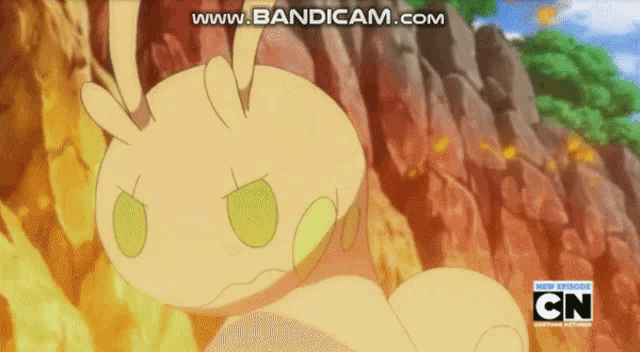 a cartoon character with a cn logo in the corner