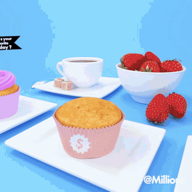 Cupcake Frosting GIF - Cupcake Frosting Strawberry GIFs