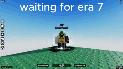 a screenshot of a video game that says " waiting for era 7 " at the top