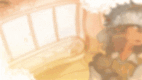 a blurry picture of a person standing in a room with a window .