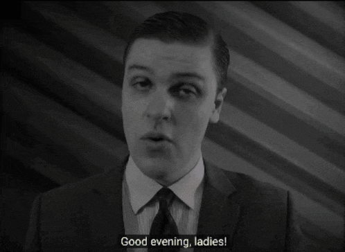 a man in a suit says " and gentlemen too "
