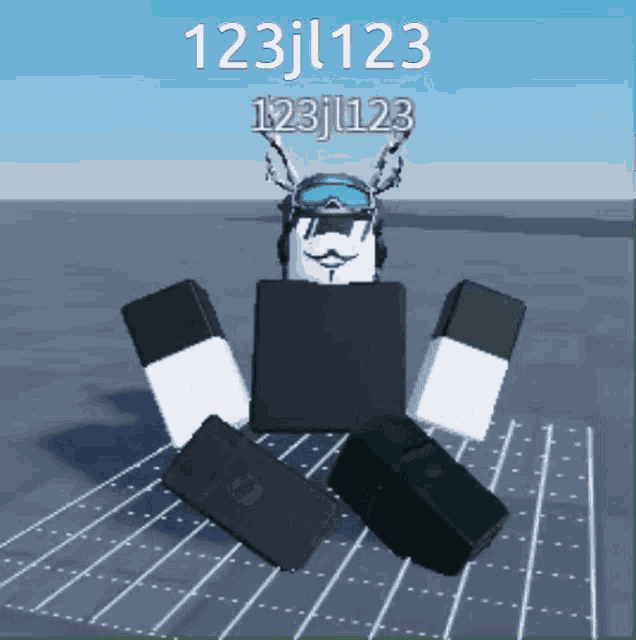 a cartoon character with the name 123jl123