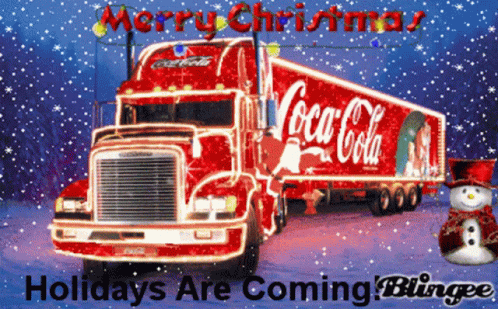 Holidays Are Coming Coca Cola Lorry GIF - Holidays Are Coming Coca Cola Lorry Happy Christmas GIFs