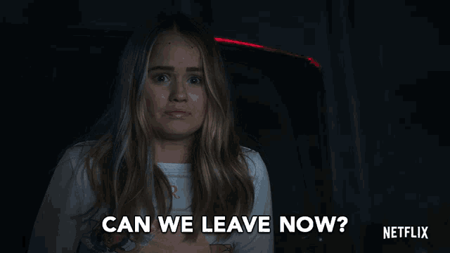 Can We Leave Now Lets Go GIF