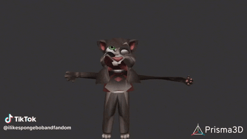 a close up of a tiktok video of a prisma 3d model