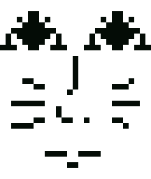 a pixel art drawing of a face with various facial expressions