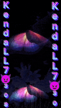 a poster that says kendal 7 on it with a purple flower in the background