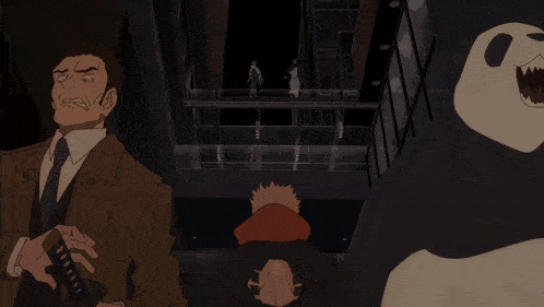 a cartoon drawing of a fireball in the middle of a city