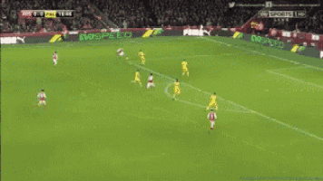 a soccer game is being shown live on sky sports