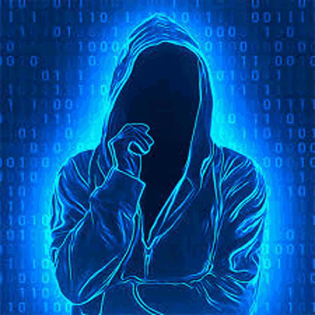 a man in a hoodie is standing in front of a blue background with numbers .
