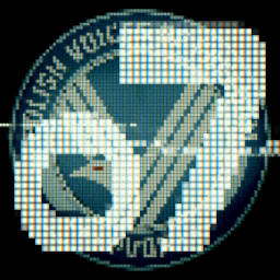 a pixelated image of a space shuttle with the words nasa volc on it