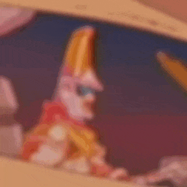 a cartoon character wearing a helmet and sunglasses is sitting in a car