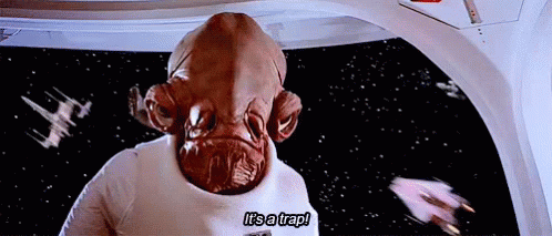It'S A Trap! GIF - Star Wars Admiral Ackbar Its A Trap GIFs