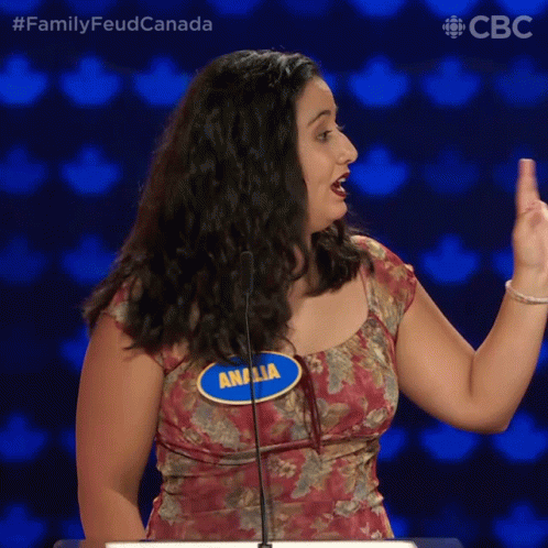 Waving Family Feud Canada GIF - Waving Family Feud Canada I Want To Speak GIFs