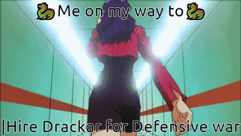 a cartoon of a woman with the words " me on my way to "