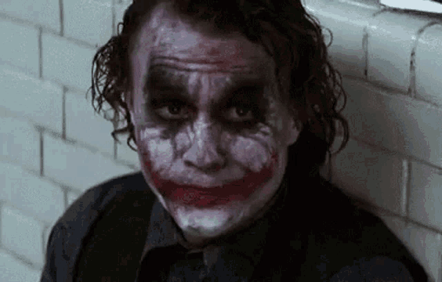 Meh Joker GIF - Meh Joker Make Up GIFs