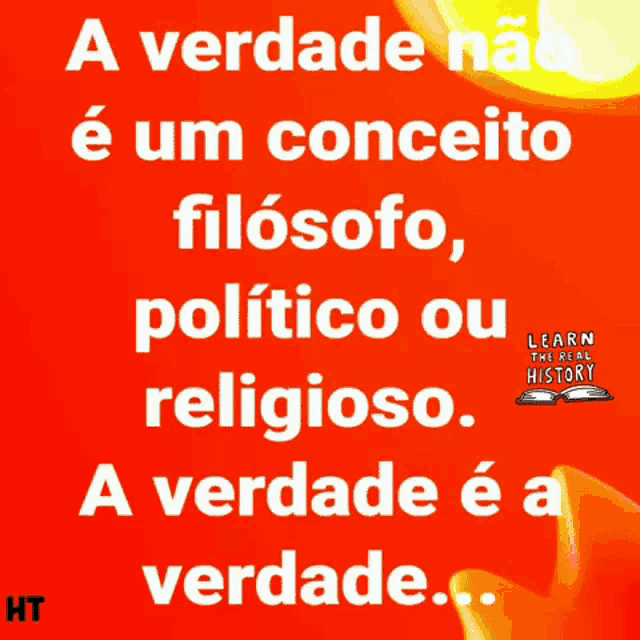 a red poster that says a verdade nao e um conceito filosofo
