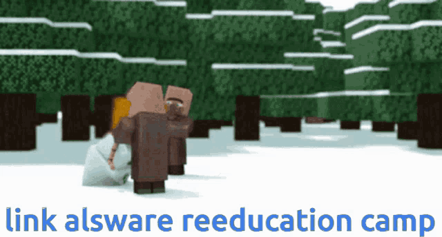 a screenshot of a video game with the text link alsware reeducation camp