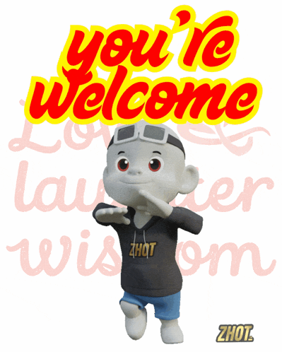 a cartoon character with a hoodie that says zhot