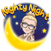 a cartoon of a woman with the words nighty night written above her