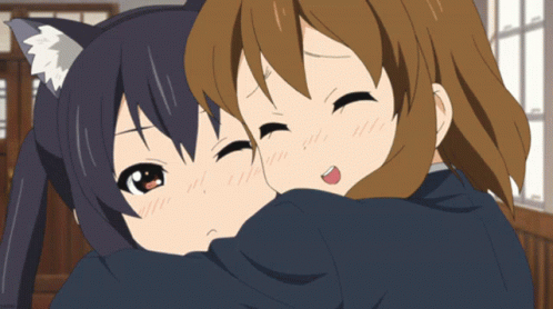 Anime Hugging GIF