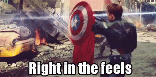 Right In The Feels Feels GIF - Right In The Feels Feels Captain America GIFs