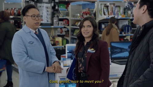 Superstore Mateo Liwanag GIF - Superstore Mateo Liwanag Cool Great Nice To Meet You GIFs