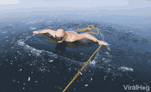 Free Diving Under Ice Swimming GIF - Free Diving Under Ice Swimming Polar Plunge GIFs