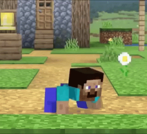 Smash Bros Steve Minecraft GIF - Smash Bros Steve Minecraft GIFs