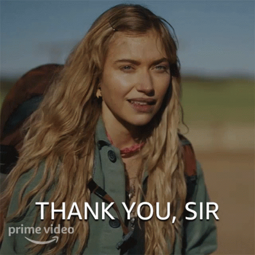 Thank You Sir Autumn GIF - Thank You Sir Autumn Imogen Poots GIFs