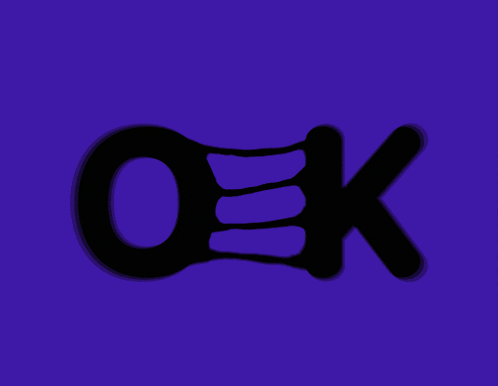 a silhouette of a hand on a purple background