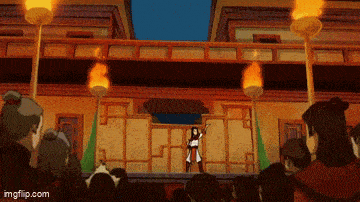 a cartoon of a woman standing in front of a crowd with the url imgflip.com on the bottom
