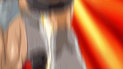 a blurry picture of a person 's face with a red background