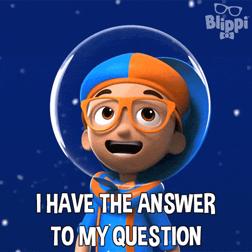 I Have The Answer To My Question Blippi GIF - I Have The Answer To My Question Blippi Blippi Wonders Educational Cartoons For Kids GIFs