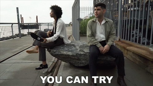 You Can Try Aaron Frazer GIF - You Can Try Aaron Frazer Bad News Song GIFs