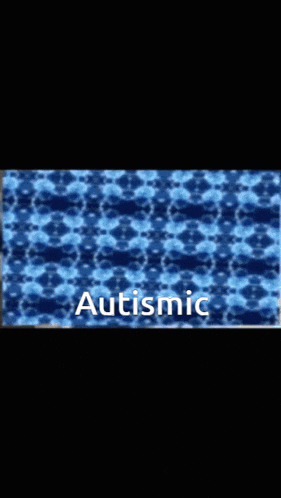 a blue background with the word autism written on it