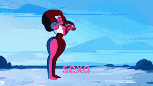 a cartoon of a woman with the word sexo written on the bottom