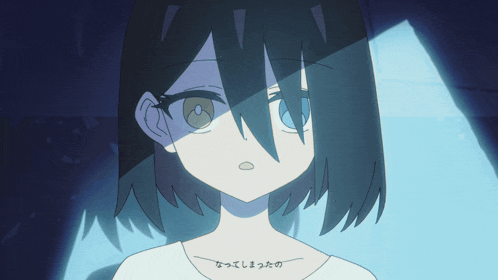 a drawing of a girl with chinese characters on her chest