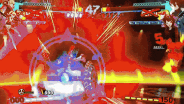 a video game is being played with the number 5 on the screen