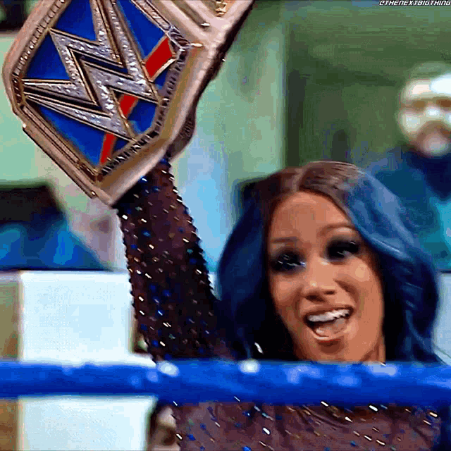 Sasha Banks Smack Down Womens Champion GIF