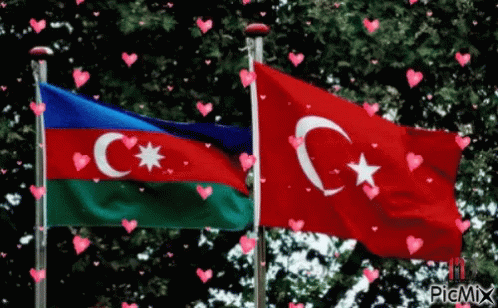 Azerbaijan Bayrağı Bayrak GIF - Azerbaijan Bayrağı Bayrak Türk Bayrakları GIFs