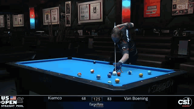 a pool table with a blue cloth says diamond on it