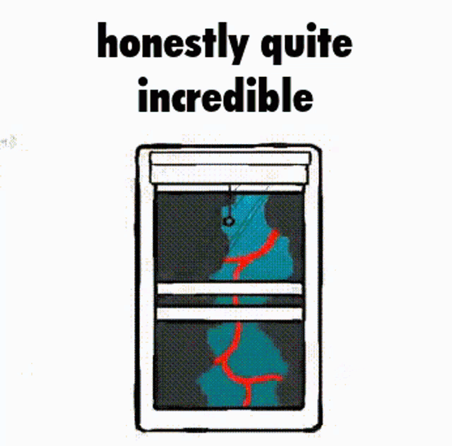 a computer screen with the words `` honestly quite incredible ''
