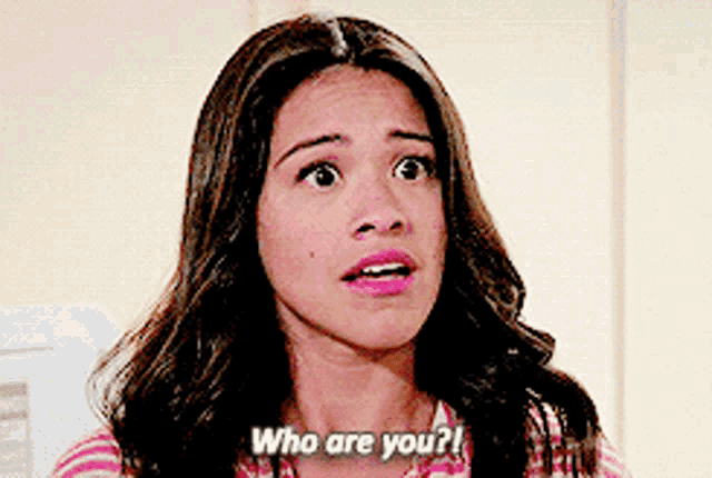 a woman is asking who are you ?