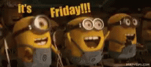 Friday Minions GIF - Friday Minions Yay GIFs