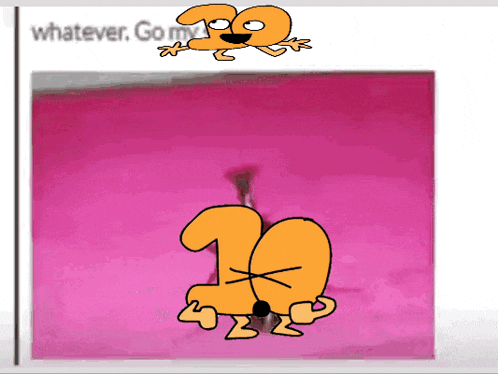 a picture of a cartoon character with the words whatever go my 20