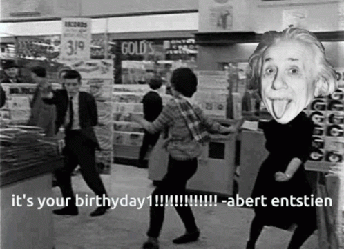 Birthday Albert Einstein GIF - Birthday Albert Einstein Dance GIFs