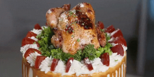 Cranberry Sauce All The Fixins GIF - Cranberry Sauce All The Fixins Cake GIFs